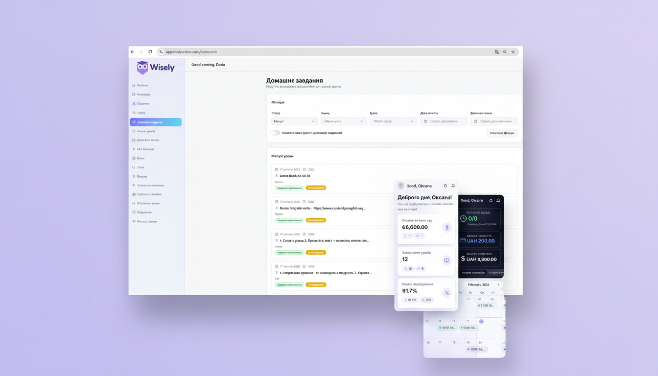 CRM Wisely - homework and mobile app